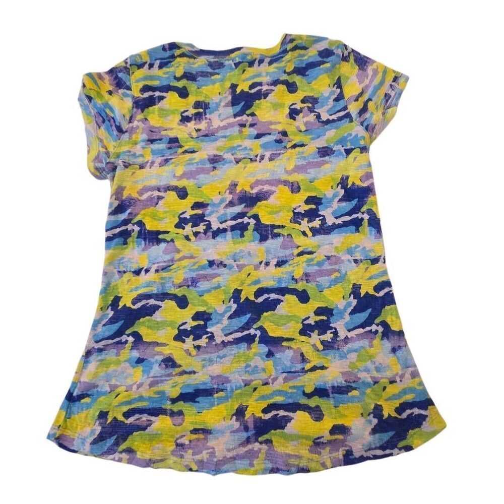 David Kline Womens Two Colorful Short Sleeve Lightweight Tee Shirts Size Medium - Picture 9 of 12